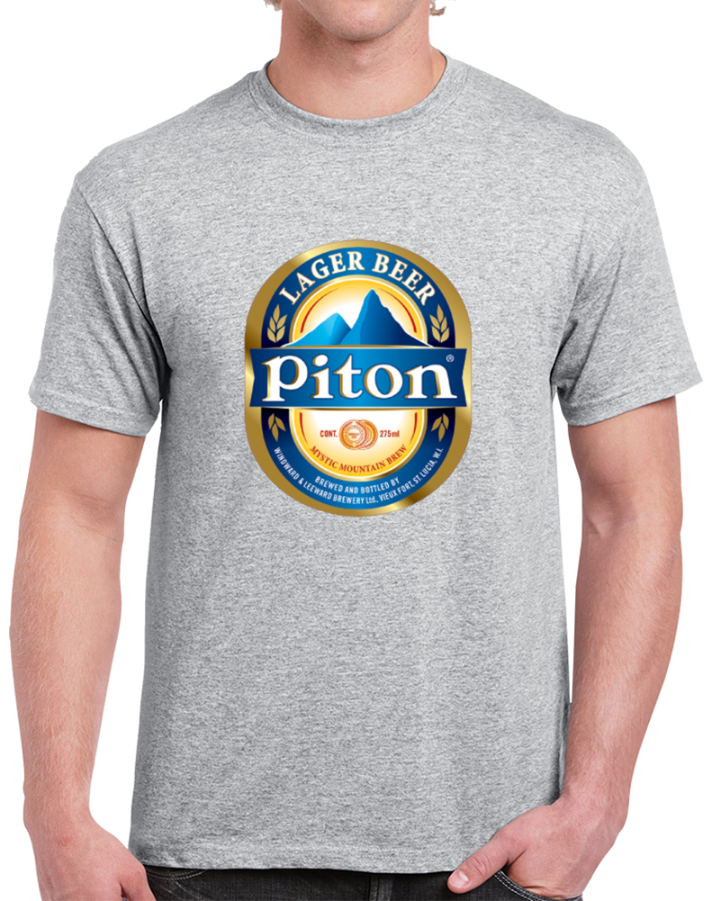 St. Lucia Piton Beer Caribbean Drink Drinking T Shirt