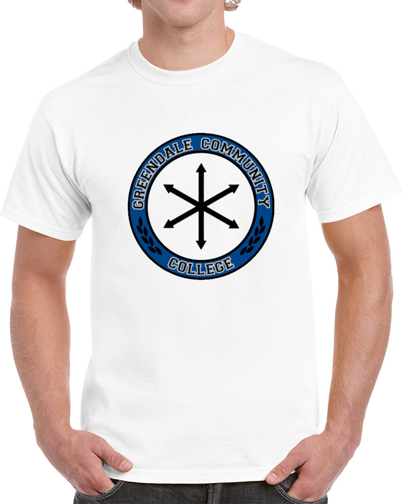 Greendale Community College Student Apperal TV Show T Shirt Greendale Community College Student Apperal TV Show T Shirt
