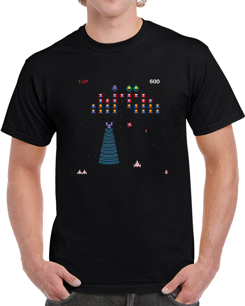 Galaga Video Game Retro 80s T Shirt