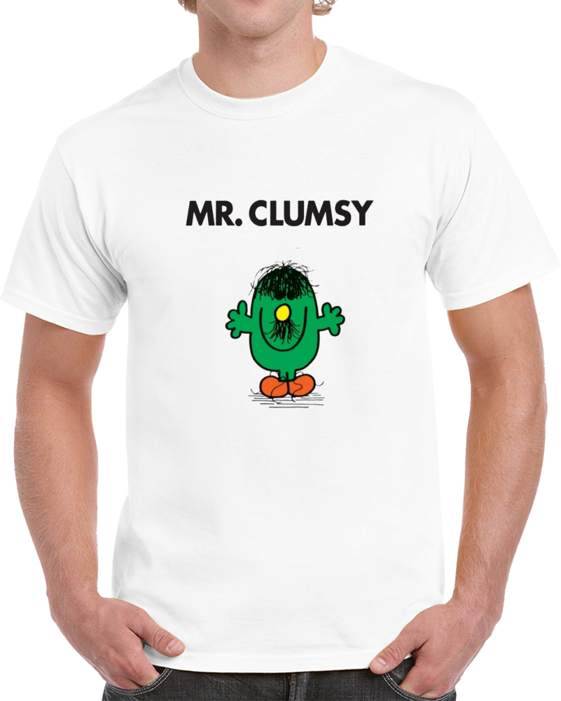 Mr Clumsy Character From Mr Men Book Series Fan T Shirt