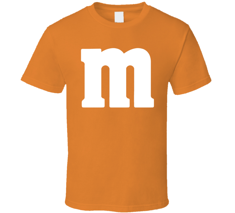 M&m's Orange Chocolate Candy Halloween Costume T Shirt M&m's Orange Chocolate Candy Halloween Costume T Shirt