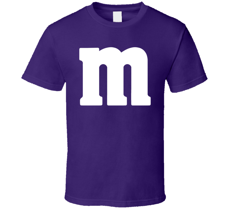M&m's Purple Chocolate Candy Halloween Costume  T Shirt
