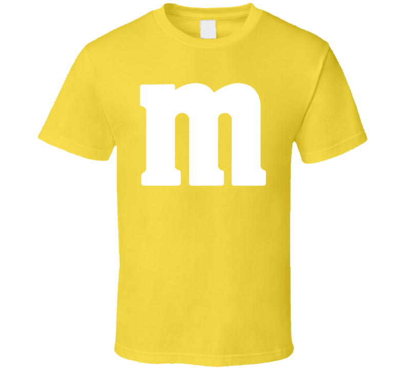 M&m's Yellow Chocolate Candy Halloween Costume  T Shirt