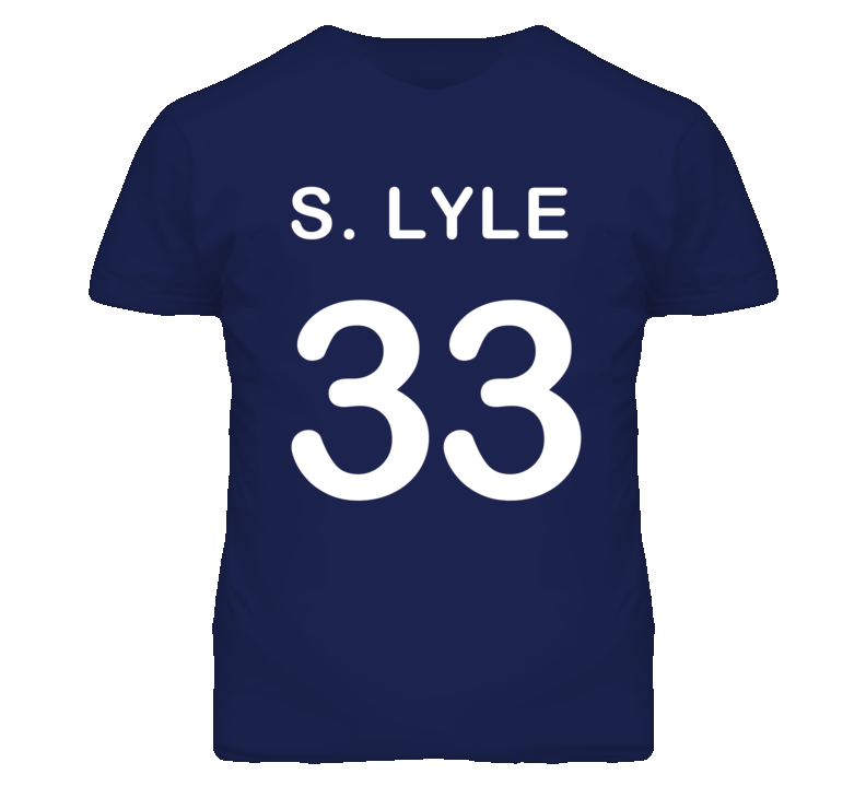 Custom Jersey S Lyle 33 BACK PRINT T Shirt