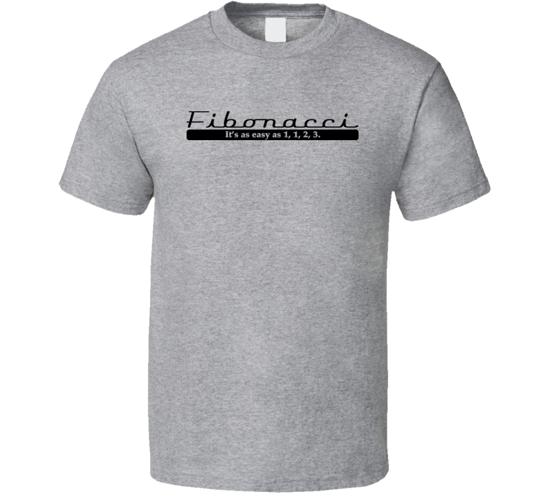 Fibonacci Its As Easy As 1 1 2 3 T Shirt