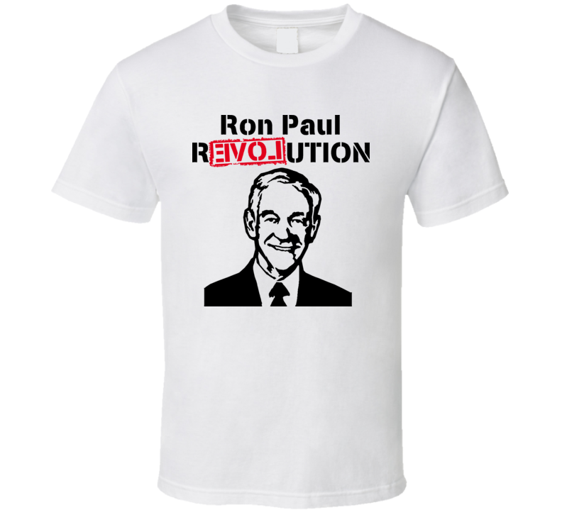 Ron Paul Revolution For Presidency 2012 Usa T Shirt