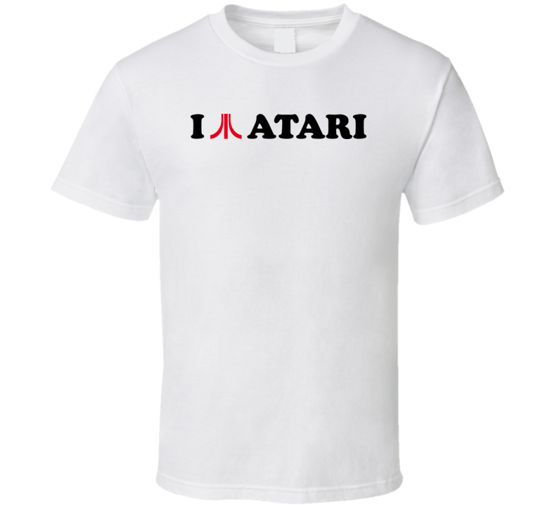 I Love Atari Old Vintage Gaming T Shirt 