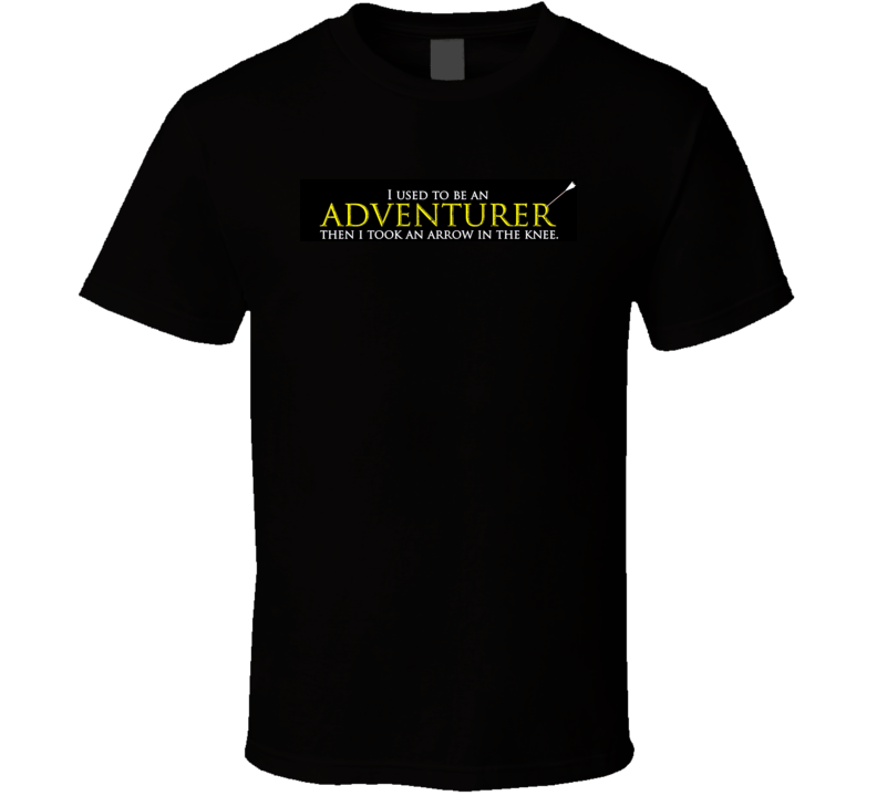 Arrow To The Knee Adventurer Funny Parody Game T Shirt