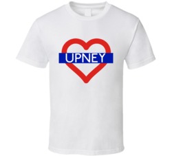 Love London Underground Tube Upney Heart Design England T Shirt 31555783