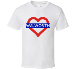 Love London Underground Tube Walworth Heart Design England T Shirt 31555801