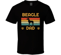 Beagle Dad T Shirt Popular Dog Breed Fathers Day Gift Present For Men
