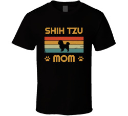 Shih Tzu Mom T Shirt Popular Dog Breed Mothers Day Gift Present For Women