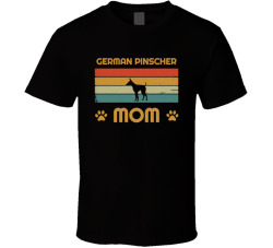 German Pinscher Mom T Shirt Popular Dog Breed Mothers Day Gift Present For Women