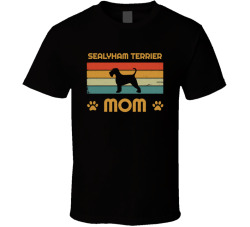 Sealyham Terrier Mom T Shirt Popular Dog Breed Mothers Day Gift Present For Women