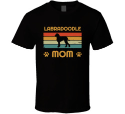 Labradoodle Mom T Shirt Popular Dog Breed Mothers Day Gift Present For Women