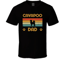 Cavapoo Dad T Shirt Popular Dog Breed Fathers Day Gift Present For Men