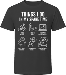 Things I Do: Cycle Fitness Enthusiast T Shirt