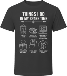 Things I Do: Brew Beer Brewing Fan T Shirt
