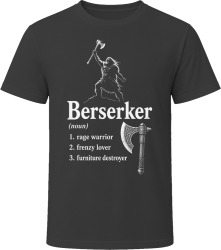 Berserker Definition RPG Role Playing Game Rage Fighter T Shirt