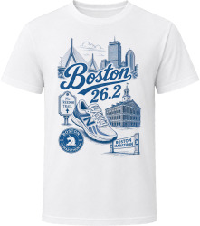 Boston 26.2 Historic Race T Shirt