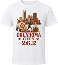 Oklahoma City 26.2 Red Earth Run T Shirt