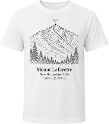 Mount Lafayette New Hampshire Climbing T Shirt