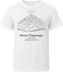 Mount Timpanogos Utah Hiking Design T Shirt