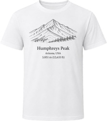 Humphreys Peak Arizona Hiking Climb T Shirt