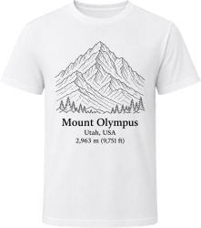 Mount Olympus Utah Mountain Climber T Shirt