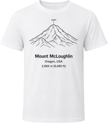 Mount McLoughlin Oregon Climbing Design T Shirt
