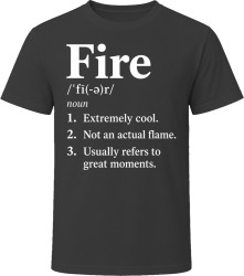 Fire Definition Funny Gen Z Gift T Shirt