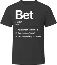 Bet Definition Funny Gen Z Gift T Shirt
