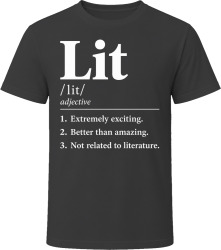 Lit Definition Funny Gen Z Gift T Shirt