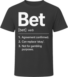 Bet Definition Funny Gen Z Gift T Shirt