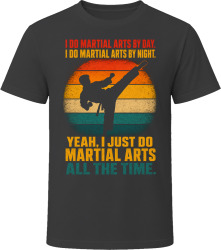 I Do Martial Arts By Day. By Night. Disciplined Warrior T Shirt