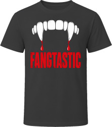 Fangtastic. Vampire Teeth Illustration T Shirt