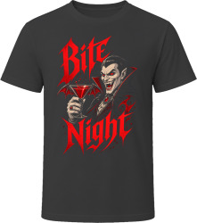 Bite Night. Vampire Party Theme T Shirt