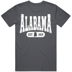 ALABAMA Collegiate Arch. Vintage Varsity Athletic State Pride T Shirt