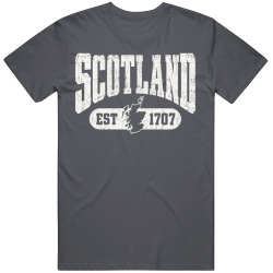 SCOTLAND Collegiate Arch. Vintage Varsity Regional Pride T Shirt