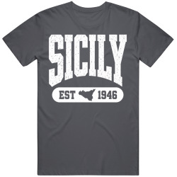 SICILY Collegiate Arch. Vintage Varsity Regional Pride T Shirt