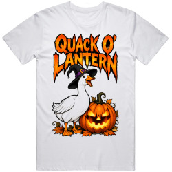 Quack O' Lantern Goose. Halloween Humor T Shirt