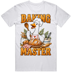 Goose with a Chef's Hat. Baking Master T Shirt