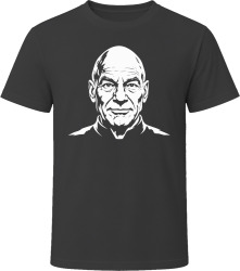 The Man, The Myth, The Legend, Patrick Stewart Face T Shirt