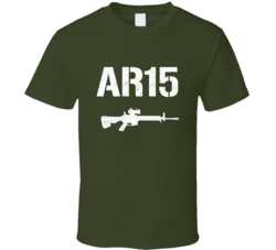 Ar15 Assult Rifle Military Distressed T Shirt 23293293