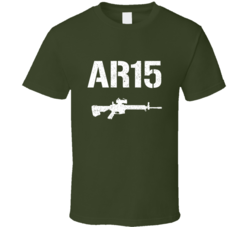 Ar15 Assult Rifle Military Distressed T Shirt 23293293