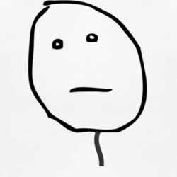 Poker Face (clean) 4chan Meme Rage Comic Funny T Shirt 1000171