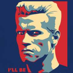Arnold Swarchenegger I'll Be Back Hope Parody T Shirt 1027608