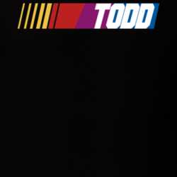 Todd Nascar Driver Custom Last Name Special T Shirt 10393626