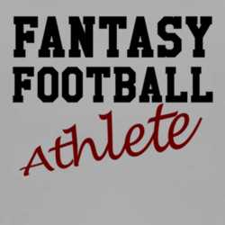 Fantasy Football Athlete Funny Parody Athletic T Shirt 1076617