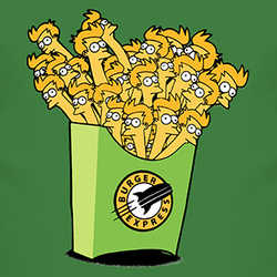 Burger Express Fry Futurama Funny TV T Shirt 11611